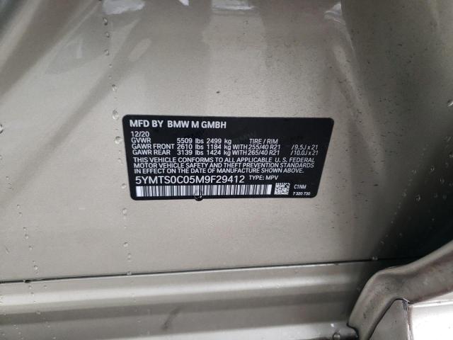 2021 BMW X3 M COMPE 5YMTS0C05M9F29412