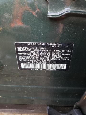 JF2SKAEC5NH431276 Subaru Forester Premium