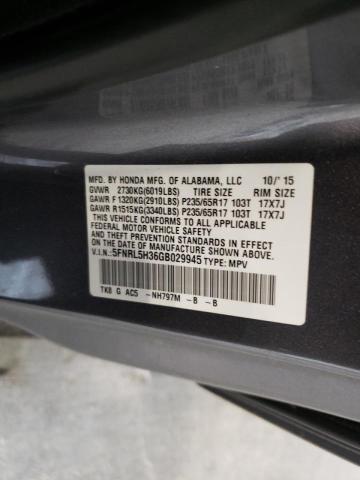 2016 HONDA ODYSSEY SE - 5FNRL5H36GB029945