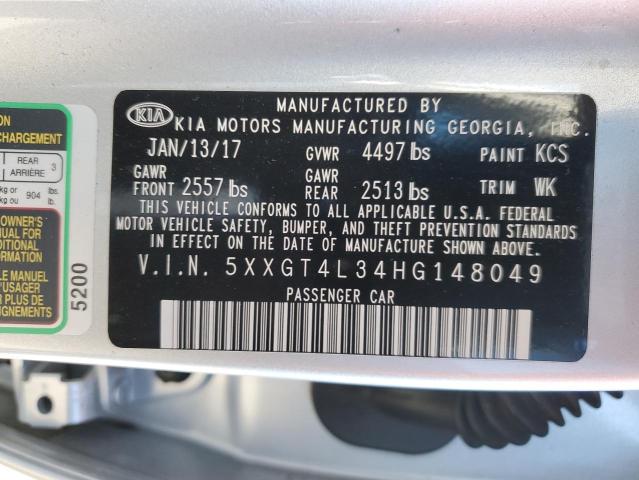 5XXGT4L34HG148049 KIA Optima Lx
