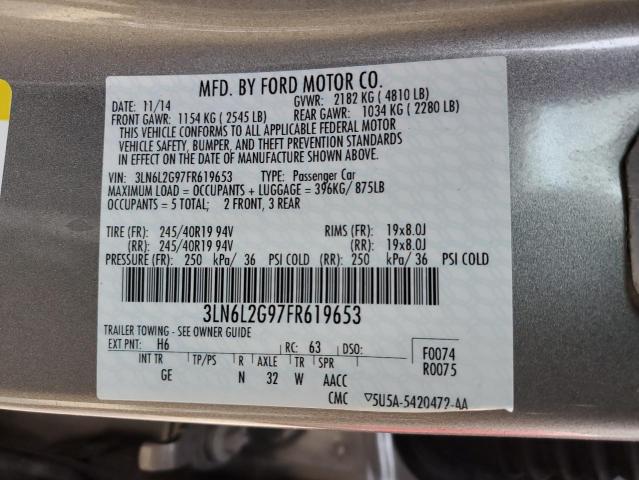 3LN6L2G97FR619653 Lincoln MKZ