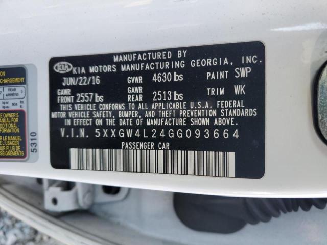 2016 KIA OPTIMA SX - 5XXGW4L24GG093664