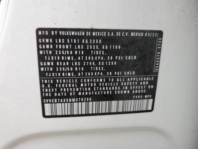 2022 VOLKSWAGEN TIGUAN SE - 3VVCB7AX5NM076296