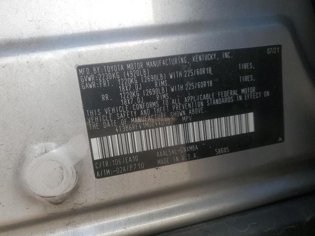 2021 TOYOTA RAV4 XLE P - 4T3B6RFV1MU044010
