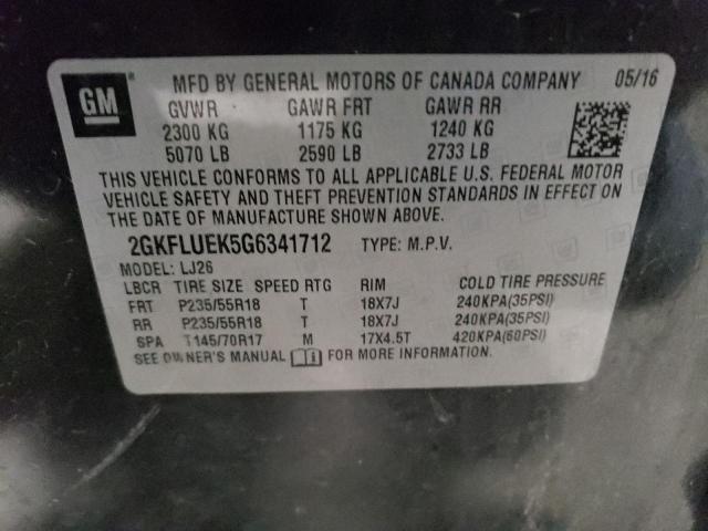 2GKFLUEK5G6341712 GMC Terrain Slt