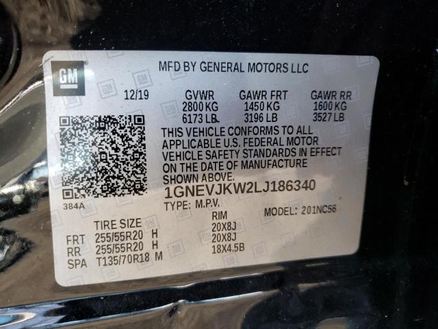 2020 CHEVROLET TRAVERSE R 1GNEVJKW2LJ186340