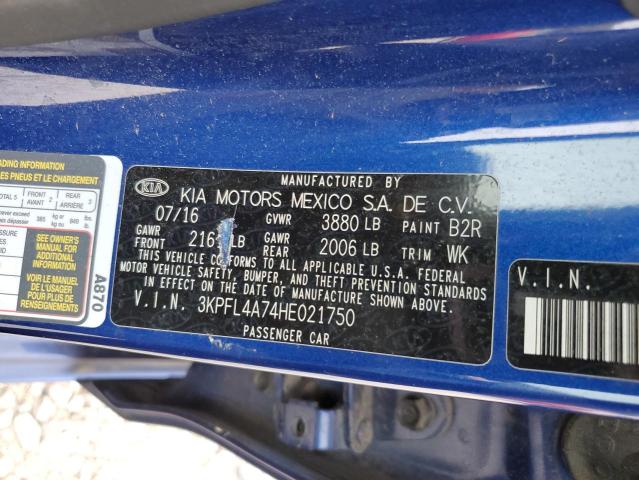 2017 KIA FORTE LX - 3KPFL4A74HE021750