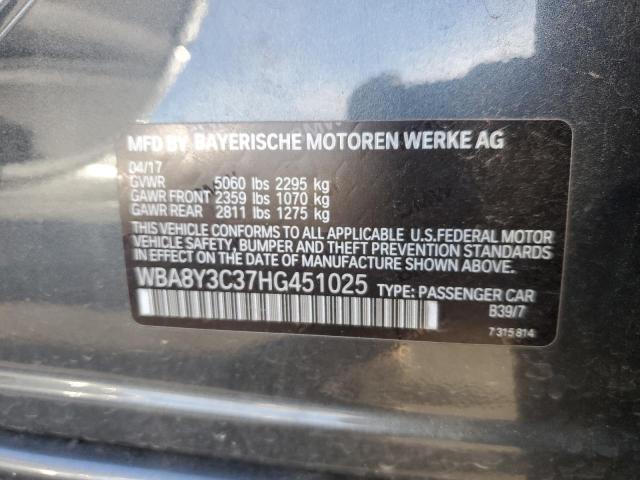 2017 BMW 340 XIGT WBA8Y3C37HG451025