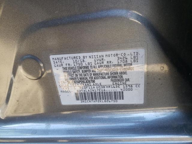 3N1CN7AP2KL826750 Nissan VERSA S
