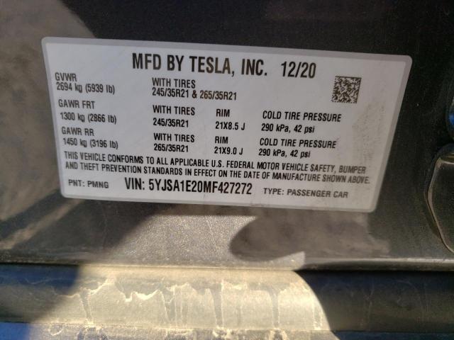 5YJSA1E20MF427272 Tesla MODEL S