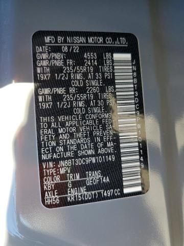2023 NISSAN ROGUE PLAT JN8BT3DC9PW101149
