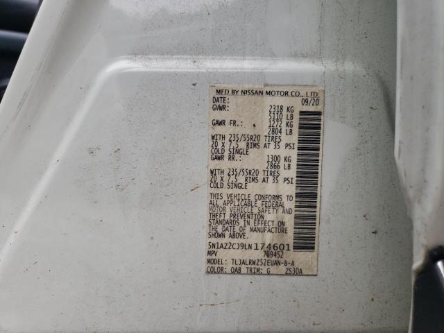 2020 NISSAN MURANO SL 5N1AZ2CJ9LN174601