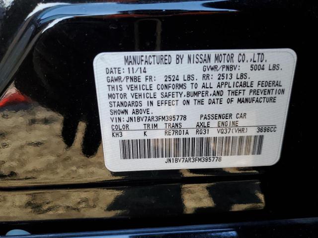 2015 INFINITI Q50 BASE/P - JN1BV7AR3FM395778
