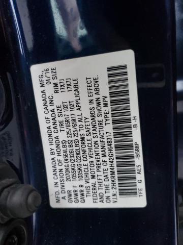2016 HONDA CR-V SE - 2HKRM4H42GH648317