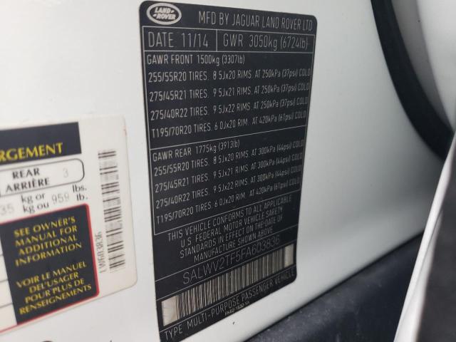 SALWV2TF5FA603836 Land Rover Range Rover Sport Autobiography