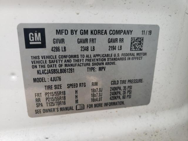2020 BUICK ENCORE PRE - KL4CJASB5LB061281