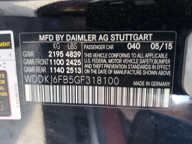 2016 MERCEDES-BENZ E 400 - WDDKJ6FB5GF318100