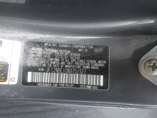 2022 TOYOTA GR 86 PREM JF1ZNBE10N9752327