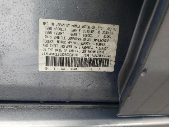 JH4CL96828C008938 Acura TSX