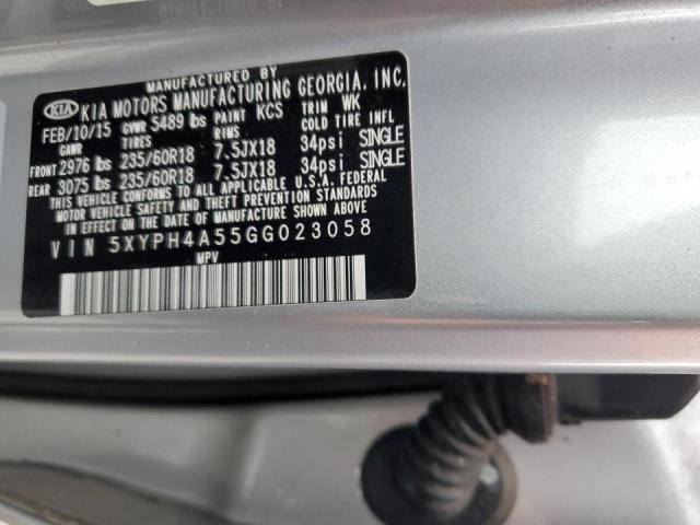 2016 KIA SORENTO EX - 5XYPH4A55GG023058