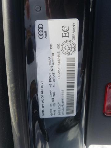 2021 AUDI A6 ALLROAD WAU92AF28MN105102