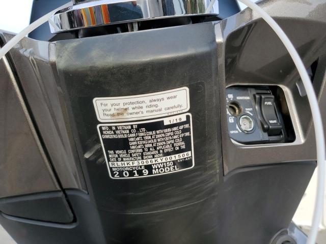 2019 HONDA WW150 RLHKF3006KY001506