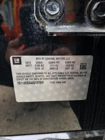 2018 CHEVROLET IMPALA LT - 1G1105S34JU107841