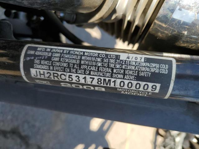 2008 HONDA VT750 C2 JH2RC53178M100009