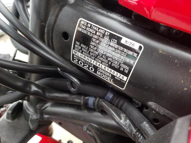 2020 HONDA CBR650 RA MLHRH0154L5100326