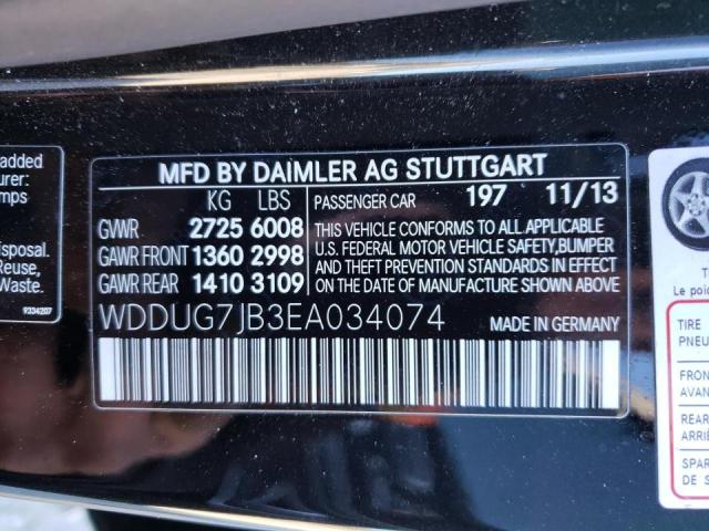 VIN WDDUG7JB3EA034074 2014 Mercedes-Benz S-Class, 6... no.12