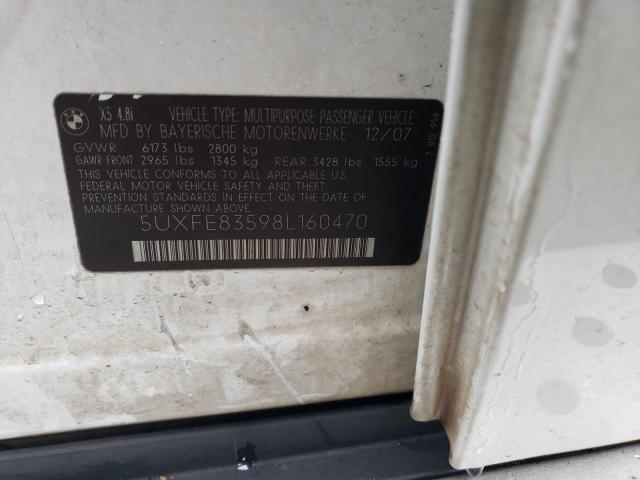 5UXFE83598L160470 BMW X5