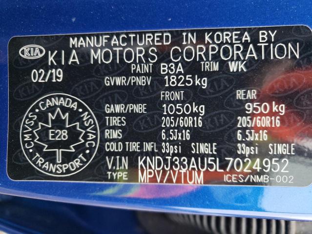 KNDJ33AU5L7024952 KIA SOUL EX