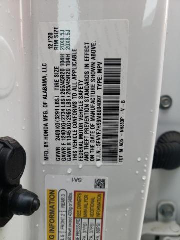 2021 HONDA PASSPORT T - 5FNYF7H99MB004097