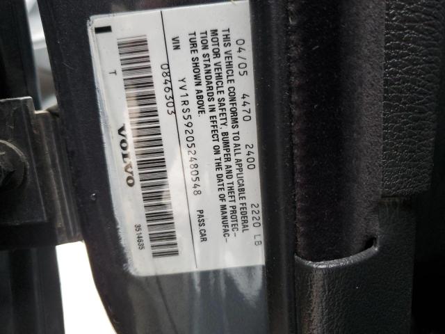 YV1RS592052480548 Volvo S60