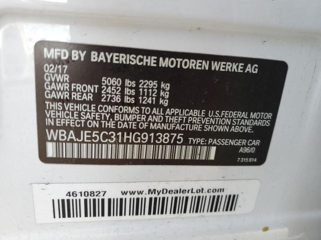 2017 BMW 540 I - WBAJE5C31HG913875