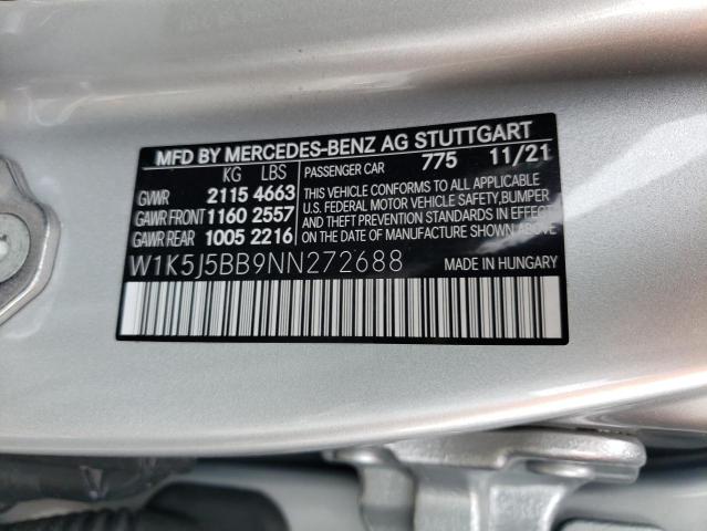 2022 MERCEDES-BENZ CLA AMG 35 W1K5J5BB9NN272688