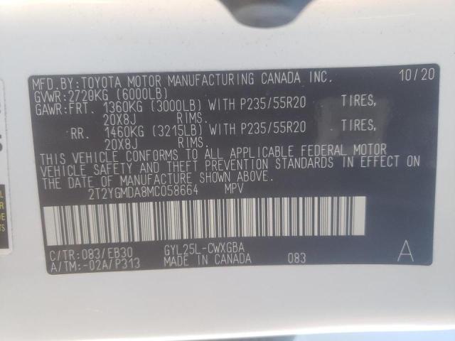 2021 LEXUS RX 450H F- 2T2YGMDA8MC058664