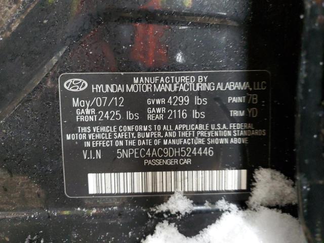 VIN 5NPEC4AC9DH524446 2013 HYUNDAI SONATA no.12