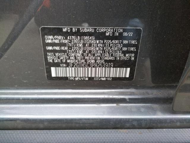 JF2GTHSC3PH253919 Subaru Crosstrek