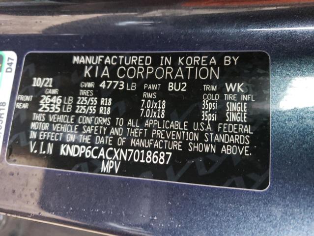 2022 KIA SPORTAGE S - KNDP6CACXN7018687