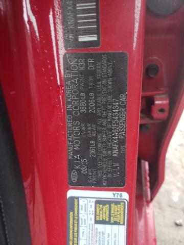 KNAFX4A62F5434347 KIA FORTE LX