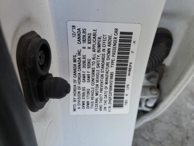 2019 HONDA CIVIC LX - 2HGFC2F69KH519685