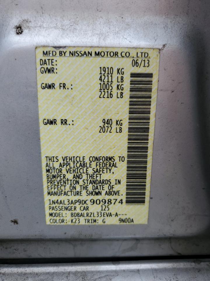 1N4AL3AP9DC909874 2013 Nissan Altima 2.5