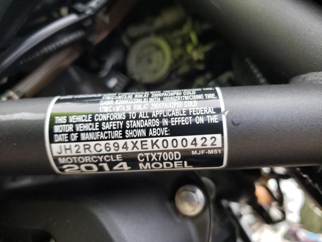 2014 HONDA CTX700 D JH2RC694XEK000422