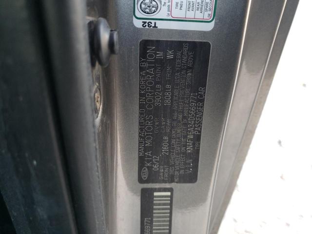 KNAFW6A34D5669771 KIA FORTE SX