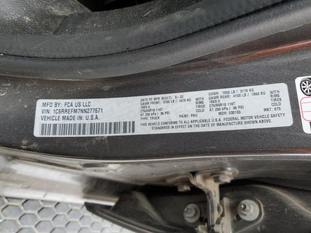 2022 RAM 1500 BIG H - 1C6RREFM7NN277671