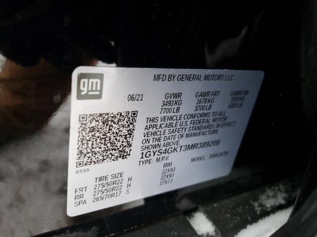 2021 CADILLAC ESCALADE S - 1GYS4GKT3MR389208