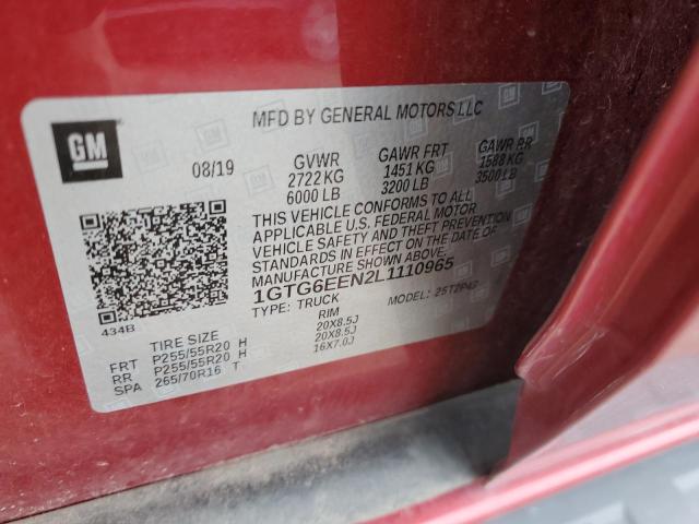 2020 GMC CANYON DEN 1GTG6EEN2L1110965
