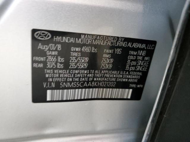 2019 HYUNDAI SANTA FE L - 5NMS5CAA8KH021202