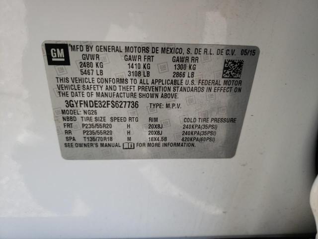 3GYFNDE32FS627736 Cadillac SRX